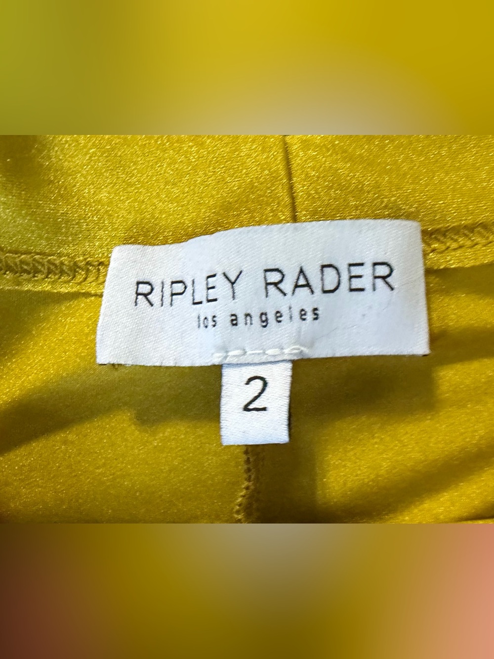 Ripley Rader Wide-Leg High-Waist Pants in Mustard Yellow - Picture 4 of 4